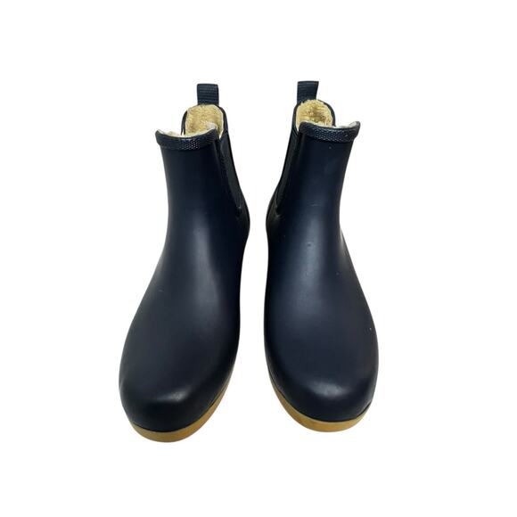 Chooka Bainbridge Navy Rubber Pull On Waterproof Chelsea Rain Boot Womens Size 7 - Picture 8 of 10